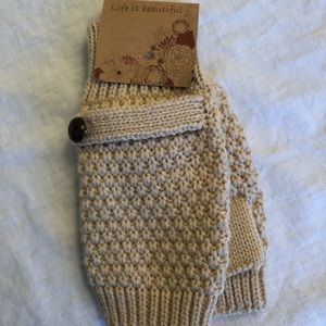 Life is Beautiful Fingerless Mittens